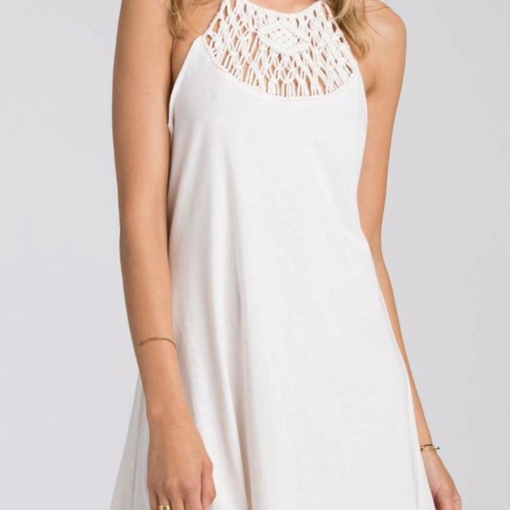 Billabong Crochet Cream Dress